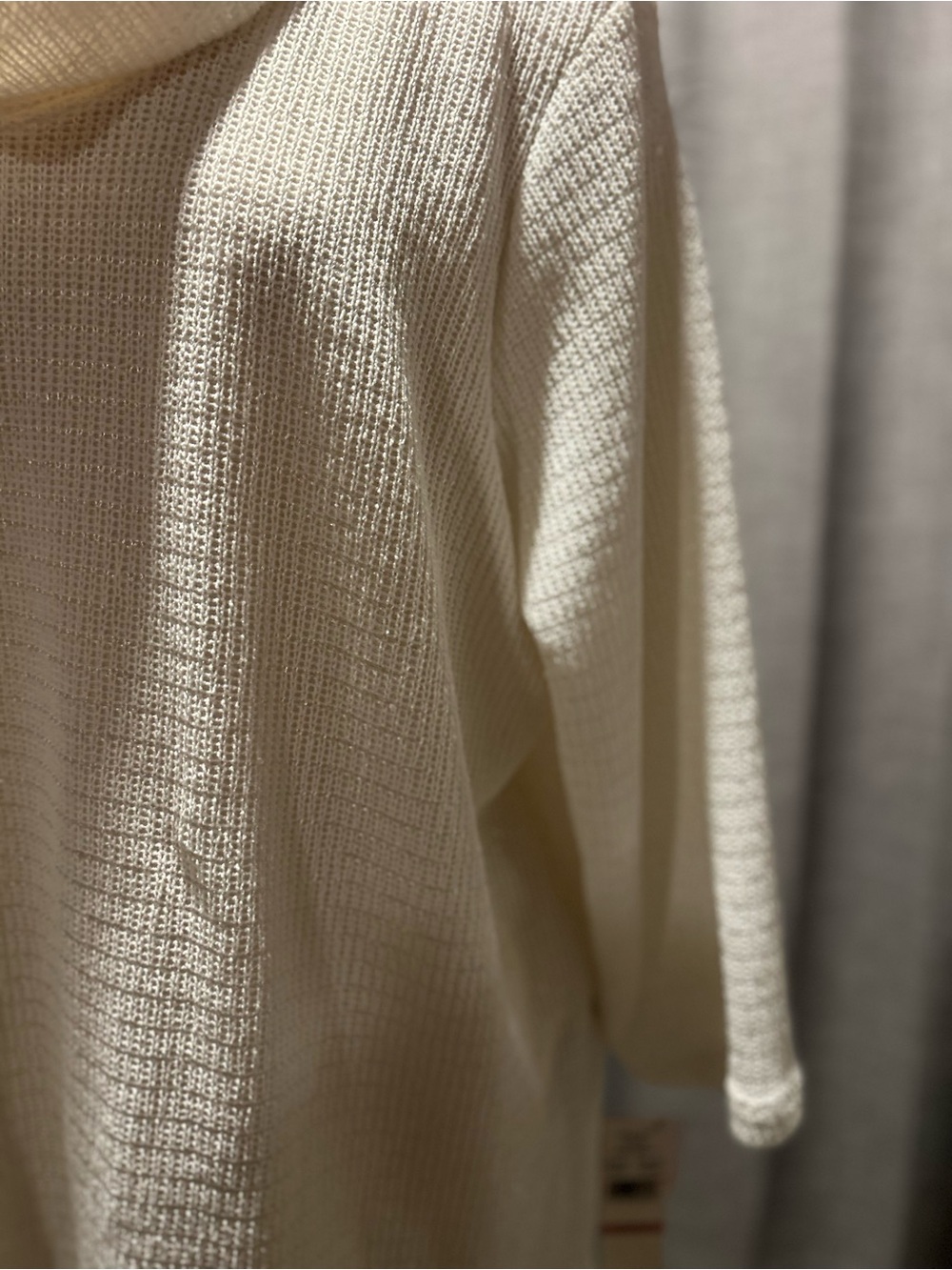 Ruby Rd. Cream Cowl Neck Sweater - Picture 4 of 8